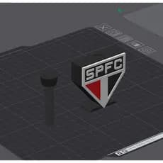 SUPORTE PARA PLACA DE VÍDEO GPU PERSONALIZADO TIME DE FUTEBOL PAULISTA PC SETUP MARCA GAMER