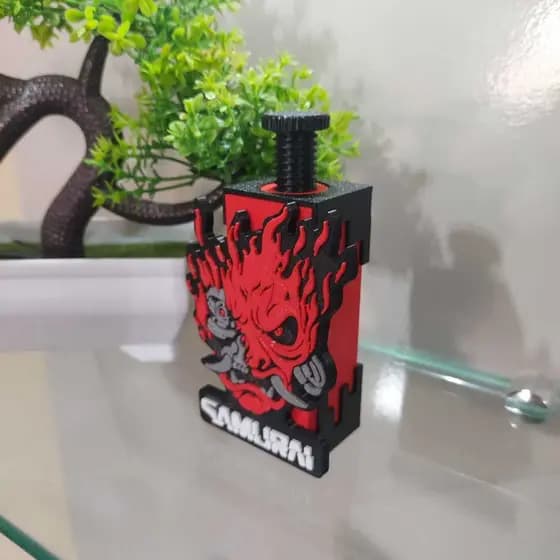 SUPORTE PARA PLACA DE VÍDEO GPU CYBER PUNK 2077 SAMURAI PC SETUP MARCA