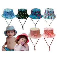 Chapéu BUCKET boné bebê infantil menina menino COM CORDINHA