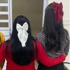 Laço em tecido de linho com Bico de PatoTendência Verão Laços Blogueira