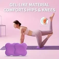 2pcs Yoga Almofada De Joelheira Portátil Extra Grossa Para Joelhos Cotovelos Pilates Work Out Kneeling Pad