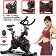 Bicicleta Bike Ergometrica Spinning Detecção De Frequência Cardíaca Academia Fitness Profissional 120kg