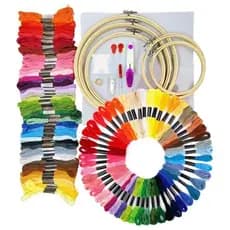 Kit para Bordado Ponto Cruz para Bordar Iniciante Completo Conjunto de bordado ou Linha de bordar