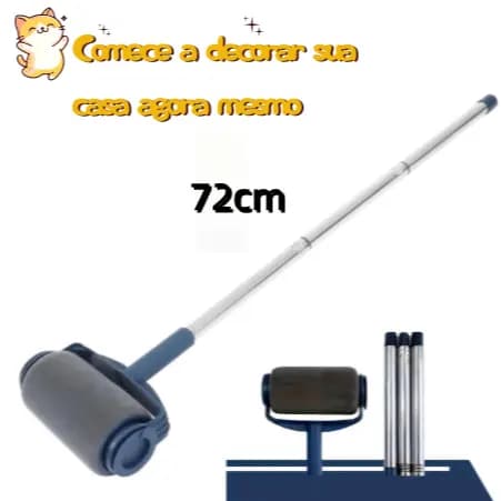 Rolo de Pintura Mágico com Reservatório 500ml Antirrespingos + 72 cm Cabo