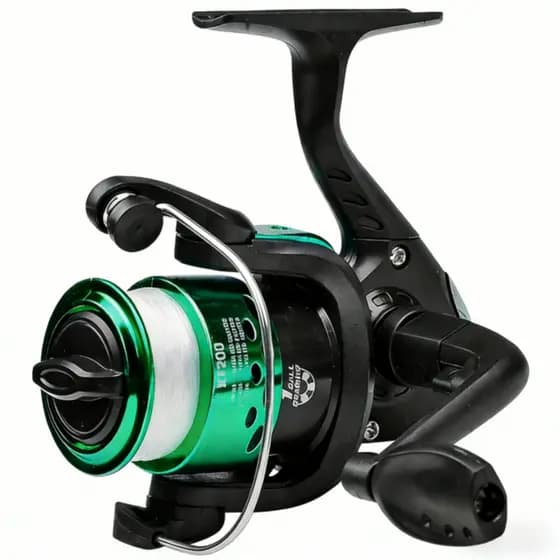 Molinete Pesca Ultra Light Micro Com Linha  Esquerdo 03 rolamentos Intercambiável pesca leve.
