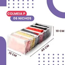 Colmeia Organizadora Gaveta P 10x15x40 Gorgorão 6 Divisões