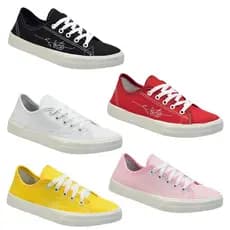 Tênis Sapatênis Casual Feminino Lançamento Detalhe flor Moda Básico