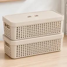 Caixas Organizadoras 3,6 Litros Empilháveis Resistentes Multiuso Para Todos Os Ambientes