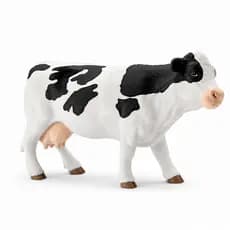 Brinquedo Vaca Realista Vinil Macio 25 Cm Coleção