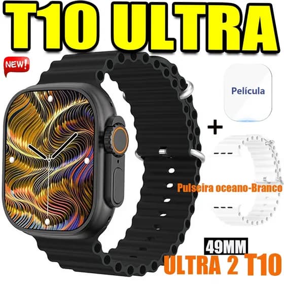 Smartwatch T10 Ultra 3 Série 9 SmartWatch 2.09 Inch HD 49mm Bluetooth Com Calculadora
