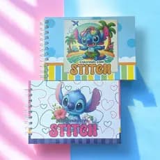 Livro De Colorir Stitch com 50 Folhas 180g Capa Dura PRONTA ENTREGA
