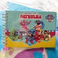 Livro De Colorir Patrulha Canina Infantil 50 Folhas 180g Capa Dura ENVIO RÁPIDO !