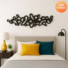 Quadro Decorativo Sala Grande em MDF Abstrato Moderno Minimalista Escultura de Parede Decoração de Sala
