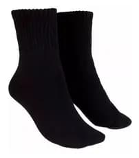 Kit 60 Pares Meia Masculina Esportiva Preta Algodão Atacado