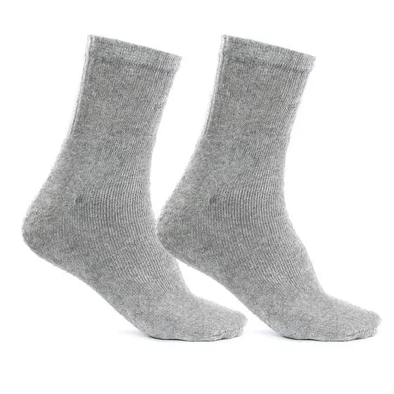Kit 60 Pares Meia Masculina Esportiva Cinza Algodão Atacado