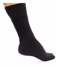 3 Pares De Meias Cano Longo Para Botas E Coturnos Cor Preta