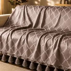Manta Para Sofá Retrátil Jacquard Vários Tamanhos Grossa Luxo Decorativa Premium
