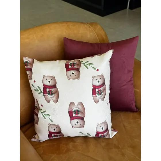 Decoração de natal capa de almofada 45x45