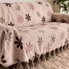 Manta Para Sofá Jacquard Grossa Xale Decorativo Cobre Sofá Inteiro