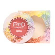 Blush Compacto Fand Cosméticos 5G Textura Ultrafina Cintilante e Matte