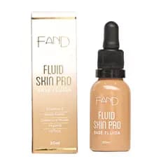Base Fluid Skin Pro Fand Cosméticos 30ML Para Peles Maduras Acabamento Natural