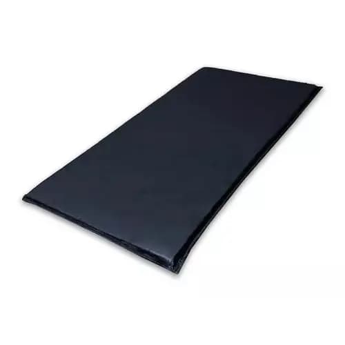 Colchonete para treino ioga pilates 90x40x2cm espuma D26 PRETO