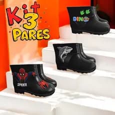 Kit 3 Pares de Sapatos Galochas Premium Anti-Derrapante Super Leve e Confortável