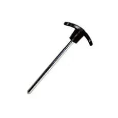 Pino De Carga Aço 5/16 X 130MM Preto Para Bateria Tijolinho Pesos Aparelhos Maquinas Academia Musculação Treino