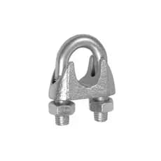 Clips Grampos Presilhas para Cabo de Aço 1/8 3,2mm 10 Unidades