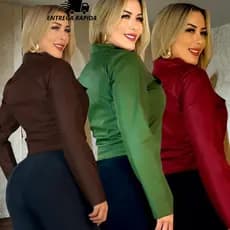 Jaqueta couro jaqueta feminina jaqueta estilosa
