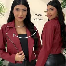 Jaqueta Fashion Feminina | Couro Sintético | estilo y elegancia