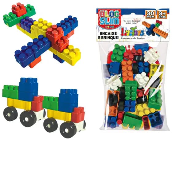Blocos de Montar até 420 Peças Brinquedo Didatico Infantil Monta Monta