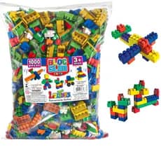 Blocos de Montar 1000 Peças Brinquedo Didatico Infantil Monta Monta