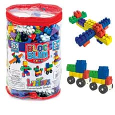 Blocos de Montar 350 Peças Brinquedo Didatico Infantil Monta Monta