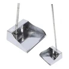 Pá Para Lixo Aço Inox Cabo Longo Coletora 67x25cm Lavável Resistente