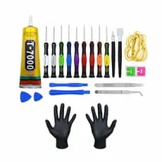 Kit De Ferramentas + Cola Para Manutenção De Celular