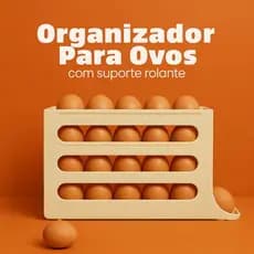 Organizador Porta Ovos Suporte 4 Andares Para 30 Ovos Dispenser Armazena organizador Geladeira