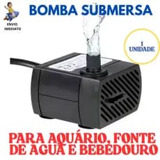 Bomba Submersa p/ Aquário - Bivolt e Econômica, Ideal p/ Fontes e Aquários