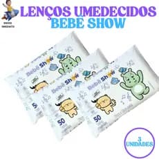 Toalhas Umedecidas Bebe Show Kit C/03 Unid 50 Toalhinhas 150 UNid
