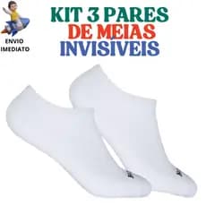 Kit 3 Pares Meias Invisível Hoahi Original Tamanho 33 ao 38