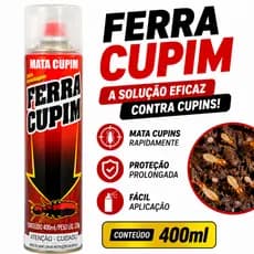 Ferra Cupim Aerosol Ferra Cupim 400ml Acao Rapida Inceticida Mata Cupim Pronta Entrega