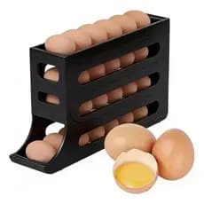 Porta Ovos Organizador Para Geladeira 30 Ovos Dispenser Vertical Compacto