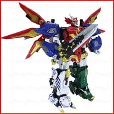 Figura de Ação G4 5 em 1 Dinozord Brinquedos de Transformação Robô Power Ranger Megazord MOLV SKYX