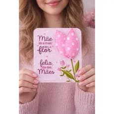 Kit 50 Card Dia das Mães Para Vendas Porta Xuxinha Lembrancinha Papel 180g Aumente Suas Vendas