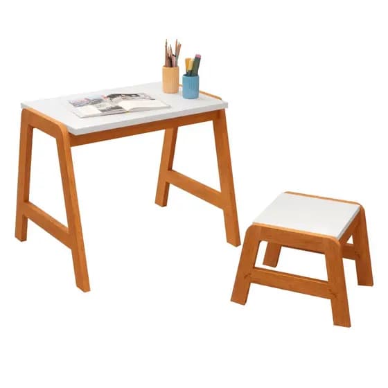 Mesa Infantil com Banquinho Madeira Para Brincar Atividades Desenho Estudo