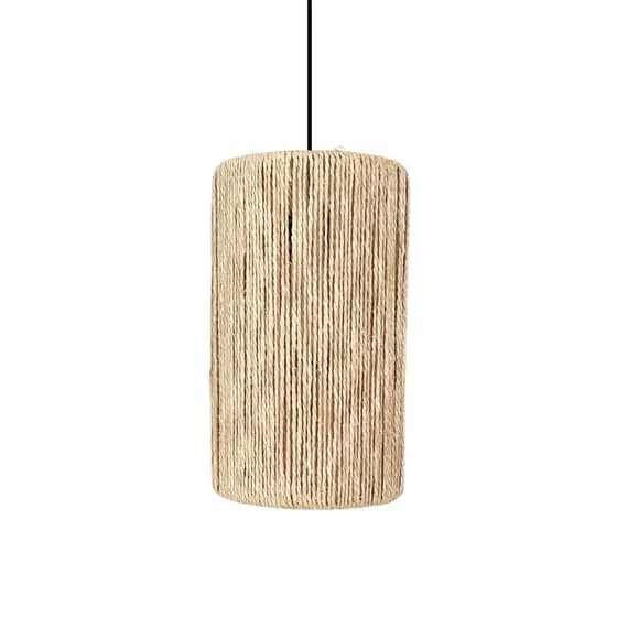Pendente Milão Fio sisal estilo japandi varanda