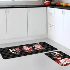 Kit Tapete de Natal para Cozinha 2 peças Christmas - PROMOÇÃO - Direto de Fábrica - Envio Imediato!!