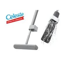 Mop rodo Fácil 5.0 com sistema de torção rodo mágico esfregão piso laminado