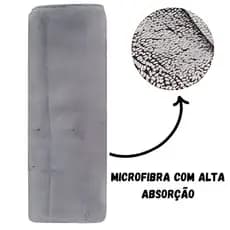 Refil Mop Rodo Mop Limpeza Chenille Vassoura E Pano Em Microfibra Moop