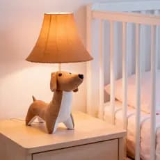 Luminária Infantil Cachorrinho Pelúcia Abajur Quarto Bebê Menino Menina Decoração